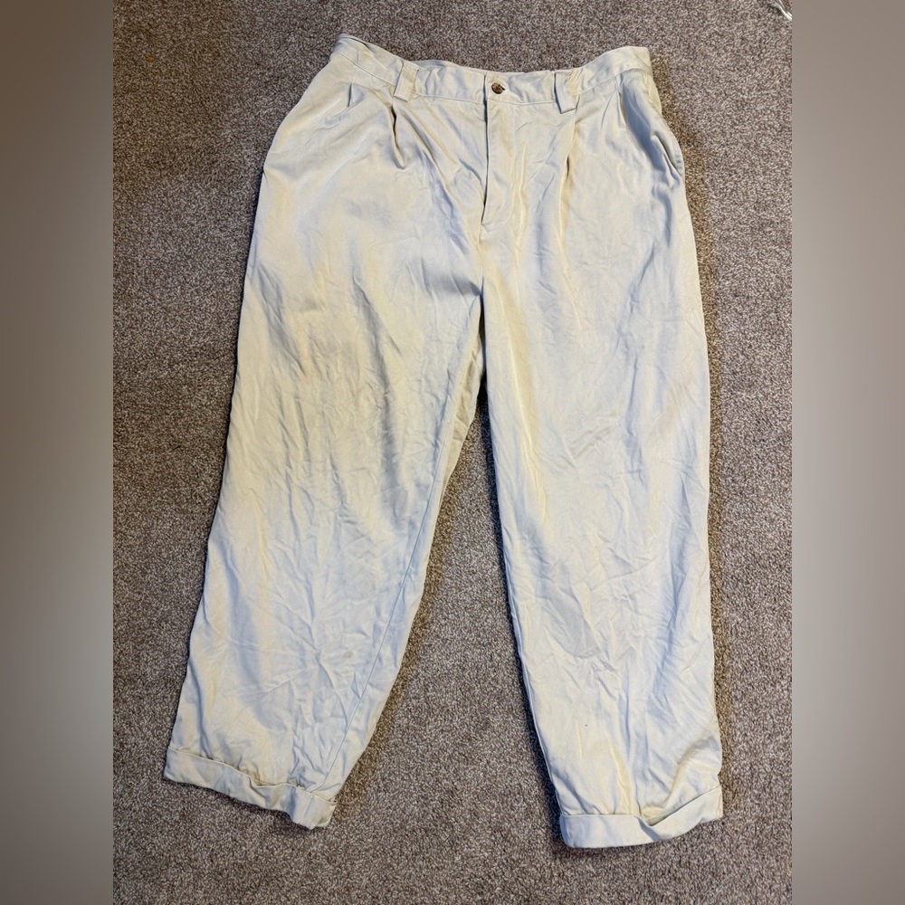 Sold*Tommy Bahama Men's size 36 beige khaki  pants 100% silk